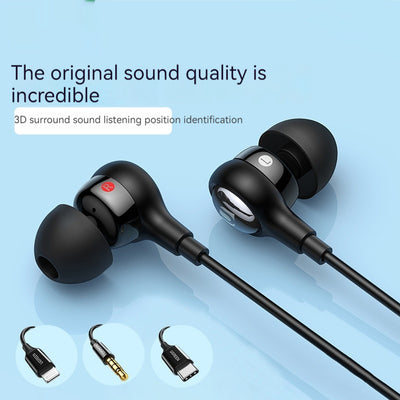 Auriculares Alámbricos USB-C y Lightning con Conector 3.5mm