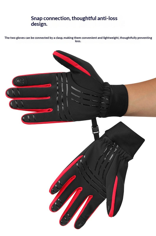 Guantes de Ciclismo con Forro Polar, Cálidos y Compatibles con Pantalla Táctil - Image 19