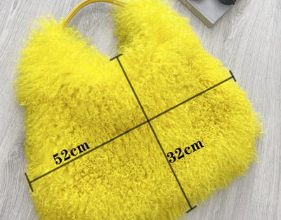 Bolso Playero de Lana y Peluche para Mujer - Image 6