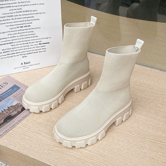 Botas Cortas Ajustadas para Mujer - Diseño Elegante y Versátil - Image 4