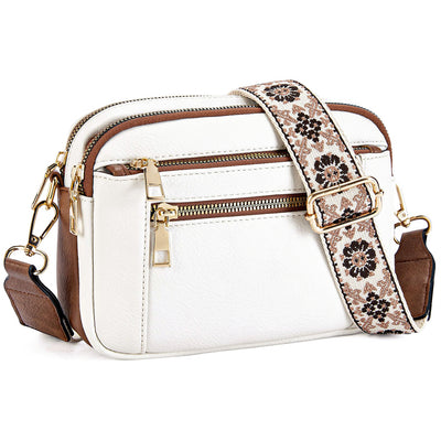 Bolsa Crossbody Multiusos con Diseño Vaca y Cierre de Cremallera - Image 6