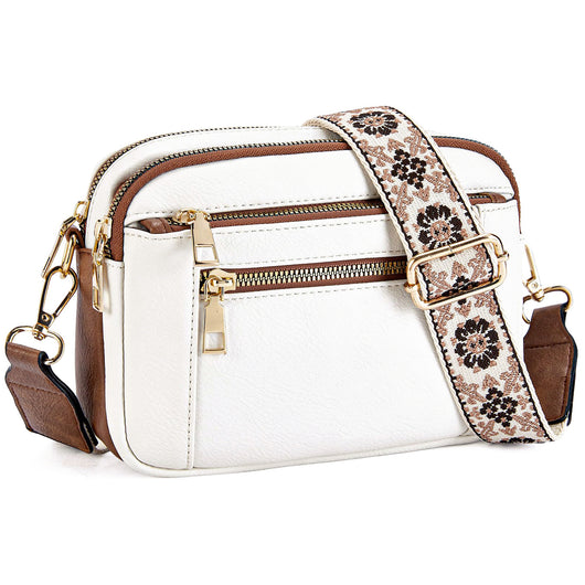 Bolsa Crossbody Multiusos con Diseño Vaca y Cierre de Cremallera - Image 6