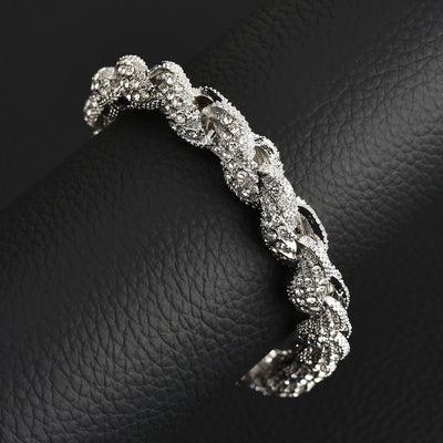 Cadena Hip-Hop Trenzada 10mm con Diamantes - Estilo Europeo y Americano - Image 4