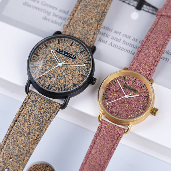 Reloj de Pareja con Diseño Madera Natural - Casual y Elegante