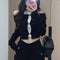 Women's Black Long Sleeve T-Shirt