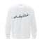 Blusa Larga Holgada con Bordado y Letras Manuscritas