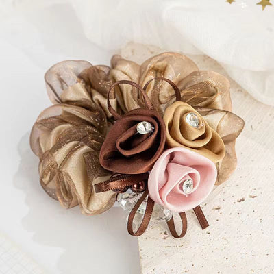Coletero Floral Grande con Diseño de Flor - Banda para Cabello - Image 7