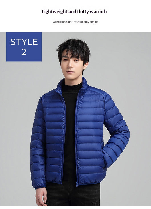 Abrigo de Algodón Slim Fit Talla Grande con Cuello Alto - Cálido y Elegante - Image 23