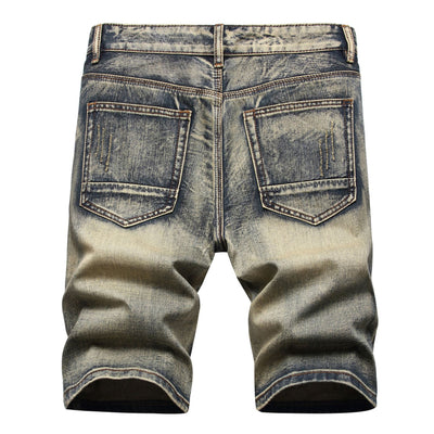 Shorts de Verano para Hombre Slim Fit con Detalles Rotos Estilo Vintage - Image 7