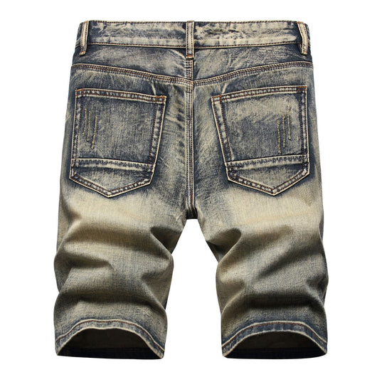 Shorts de Verano para Hombre Slim Fit con Detalles Rotos Estilo Vintage - Image 7