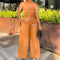 Pantalones de Cuero PU Cintura Alta Estilo INS para Mujer
