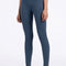 High-Waisted Sports Pants with Butt-Lifting Effect and Double-Sided Brocade Fabric