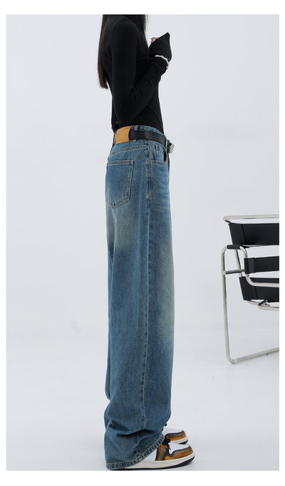Jeans Retro Azul Holgados de Corte Recto - Image 46