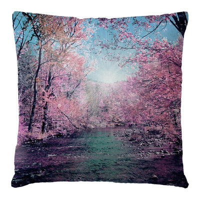 Almohada de Lino con Patrón de Árbol Floral - Image 6
