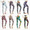 Leggings Estampado Graffiti Cartoon Abstracto Europeo y Americano para Mujer