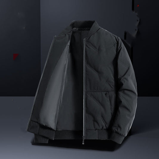 Chaqueta Acolchada Hombre Cuello Alto - Calidez y Estilo