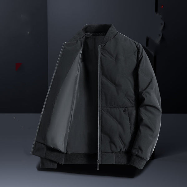 Chaqueta Acolchada Hombre Cuello Alto - Calidez y Estilo