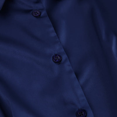 Vestido Camisero Elegante con Hombreras - Image 14