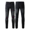 Jeans Slim Ajustados con Roturas y Stretch