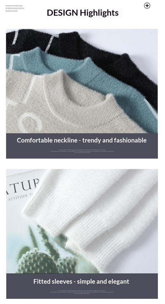 Suéter Grueso Bicolor para Hombre - Calidez y Estilo - Image 11