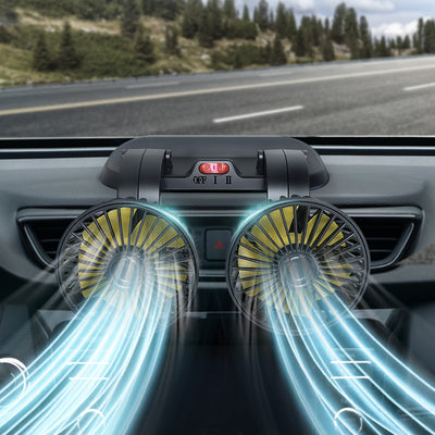 Ventilador Dual Rotatorio F410 para Auto con Diseño Plegable - Image 3