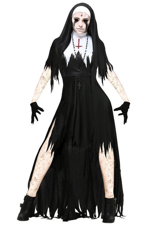 Disfraz de Vampiresa Gótica - Vestido Negro Fantasy para Cosplay