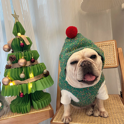 Suéter Navideño Acolchado con Capucha para Mascotas - Abrigo Cálido para Perros - Image 6