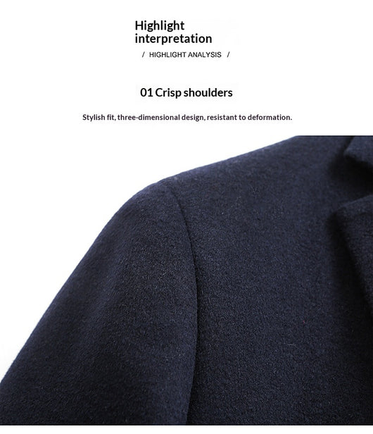 Traje de Lana Casual para Hombre - Otoño e Invierno - Image 10