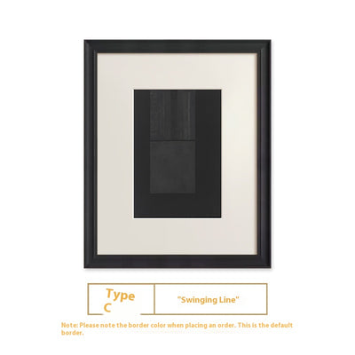 Cuadro Abstracto Líneas Blancas y Negras - Arte Moderno Retro para Decoración - Image 8