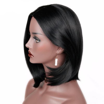 Peluca Corta Lisa Estilo Europeo y Americano para Mujer - Image 7