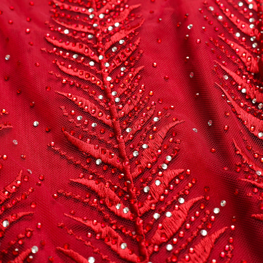 Vestido de Fiesta con Bordados Diamantados - Image 12