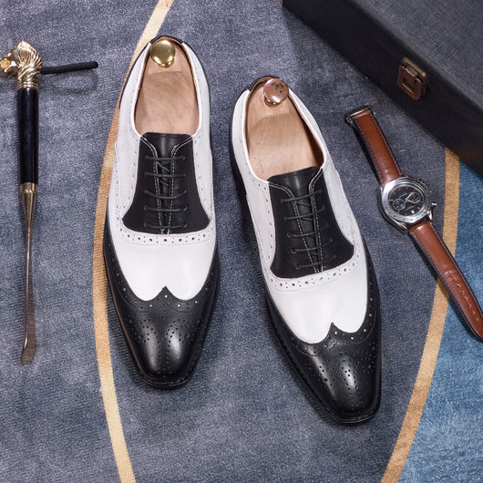 Zapatos Oxford Puntiagudos para Hombre - Estilo Europeo Elegante - Image 12