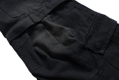 Overol Denim Vintage Desgastado con Bolsillos Múltiples y Doble Uso - Image 18