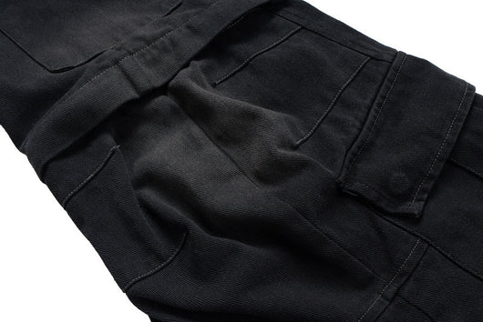 Overol Denim Vintage Desgastado con Bolsillos Múltiples y Doble Uso - Image 18