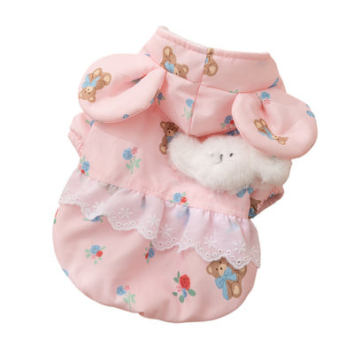 Abrigo Térmico para Gatos y Perros Pequeños - Diseño Osito con Forro Polar - Image 15