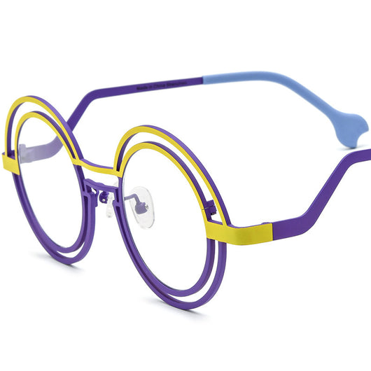 Gafas Redondas de Titanio Puro Ultraligeras Multicolor - Image 7