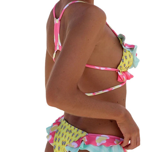 Bikini Triangular con Encaje y Abertura Lateral - Image 9
