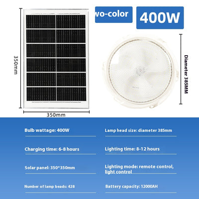 Lámpara Solar LED de Techo para Interiores y Exteriores - Image 13