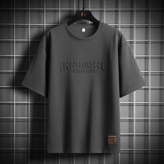 Camiseta Suelta de Algodón para Hombre Talla Grande - Manga Corta Verano - Image 2