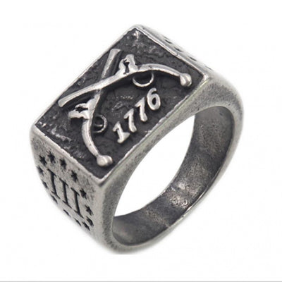 Anillo de Acero Titanio Vintage para Hombre - Image 8