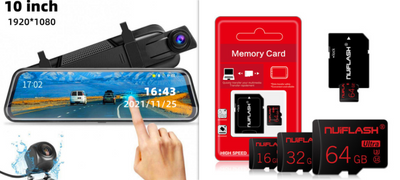 Espejo Retrovisor con Cámara Dashcam Dual Frontal y Trasera - Image 7