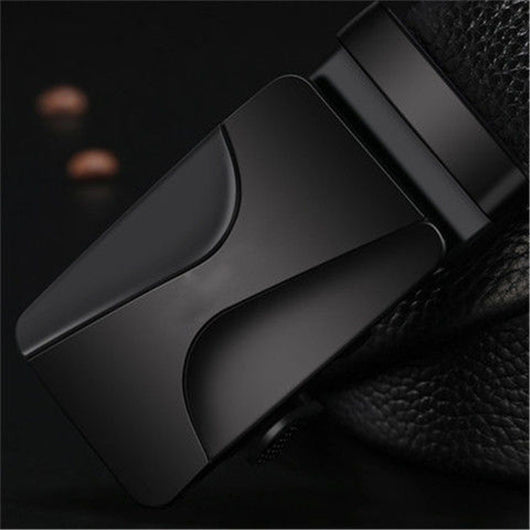 Cinturón Automático Negro Clásico para Hombre - Hebilla de Ajuste Rápido - Image 19