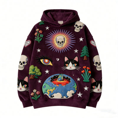 Sudadera Estampada con Capucha para Hombre - Image 9