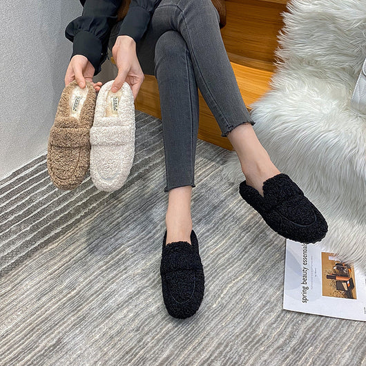 Zapatos Cálidos Acolchados de Terciopelo para Mujer Talla Grande - Image 14
