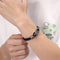 Pulsera de Acero Titanio con Cuerda Trenzada Doble y Brújula