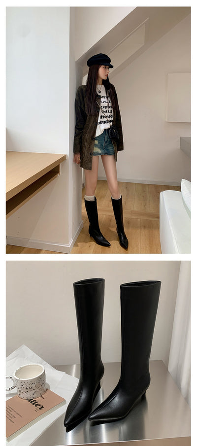 Botas de Tacón Kitten Cómodas y Sueltas para Moda Diaria - Image 12