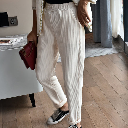 Pantalones de Terciopelo Mink Gruesos y Cálidos para Mujer - Image 14
