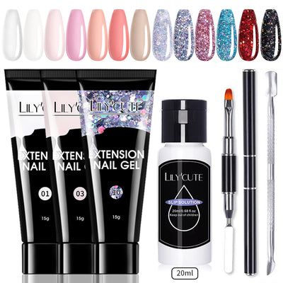 Kit de Gel para Extensión de Uñas 15ml