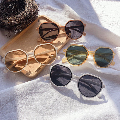 Gafas de Sol Redondas Personalizadas - Estilo Trendy Colores Pastel Montura Extragrande - Image 16