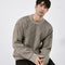 Men's Striped Knitted Crewneck Sweater - Warm Winter Coat